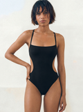 The Cut Out One Piece | STRETCH RIB