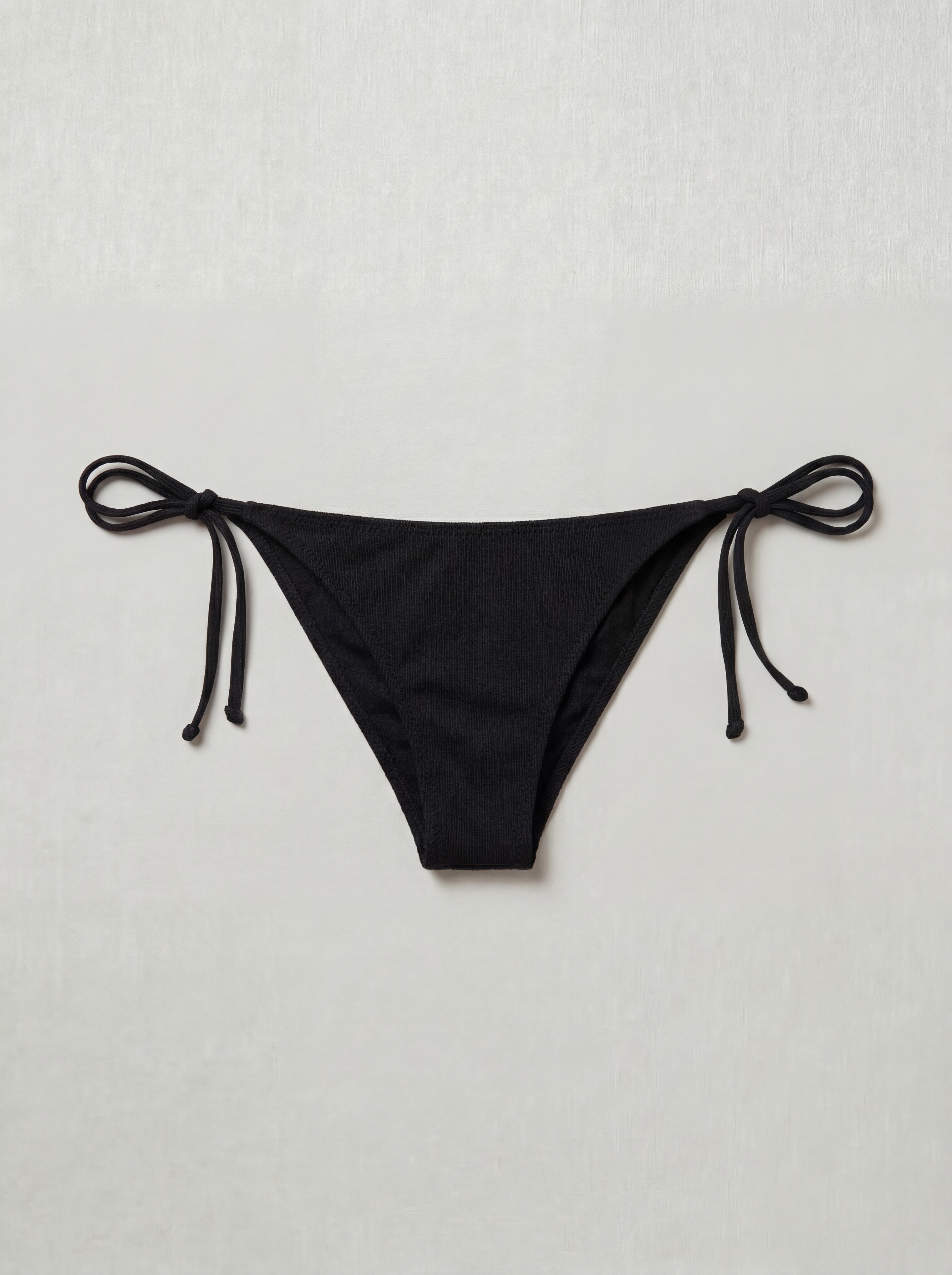The Bare Side-Tie Bottom | STRETCH RIB
